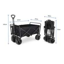 Carro de Camping Plegable para Todo Terreno con Capacidad de 150KG  Carro Portátil de Gran Capacidad para Acampar, Vender y Comprar - B - Ver 11