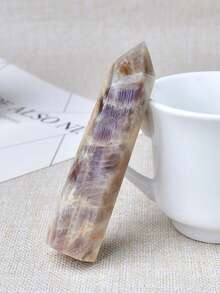 CUPIDCRYSTAL 2.36-3.94英寸天然月光石方尖碑，天然石英晶体柱，完美的家居装饰礼品，嘉年华珠宝礼品，情人节珠宝礼品 - 彩色 - 查看 10