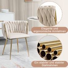 Camping Chairs & Stools - Ivory + Velvet + Foam - View 5