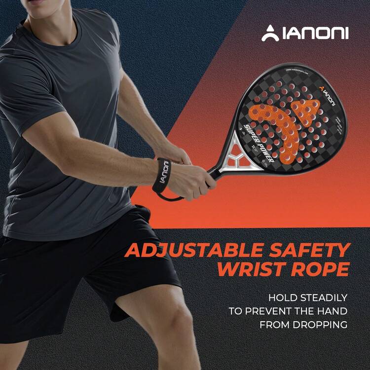 2025 New IANONI Racket, Carbon Fiber Racket Face, EVA Foam Material, Professional High-End Model, Ideal Choice For Sports Enthusiasts, Perfect Gift For Holidays - Multicolor - View 4