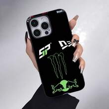 Funda para teléfono con gráficos de logotipos de carreras compatible con  17,  16 Pro Max,  15 Pro Max,  13 y  12 Diseño duradero y elegante Un regalo genial para los entusiastas y fanáticos de los deportes de motor - Negro - Ver 3