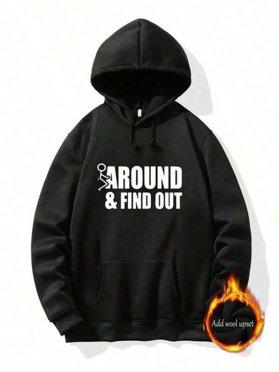 Men Outdoor Hoodies & Sweatshirts - Black - View 1