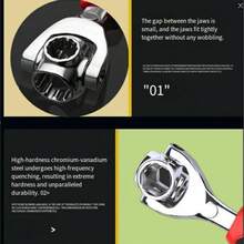 多功能双头扳手，适合家庭日常使用 - 多功能雙頭梅花扳手8mm-19mm-1pcs - 查看 6