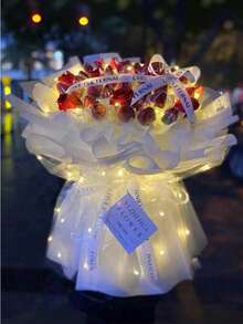 10pcs LED String Lights, 40 Inch LED String Lights, 3 Dimming Modes LED String Lights, Fairy Lights For Cake, Bouquet, Surprise Gift Decor, Suitable For Halloween, Thanksgiving, Autumn, Wedding Party, Birthday Party, Gift Wrapping - Warm Color - View 8