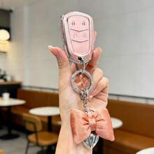 [ Side Diamonds ] 5 Buttons TPU Car Key Case Cover Shell Fob For Cadillac ATS CTS XT5 XT4 - 款式 11 - 查看 16
