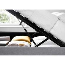 800N 2 X Ottoman Storage Bed Lift Up Hinge Mechanism And Gas Struts Included - Multicolor - View 6