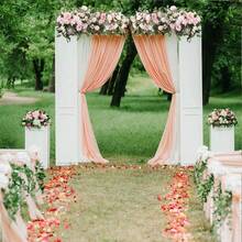 Artificial Flowers Row Wedding Arch Top Table Bkdrop Flower Wall Arrangement - Multicolor - View 2