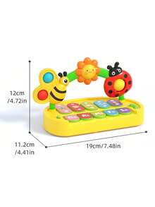 Quderbel Baby Klangspielzeug, Musikalisches Fingerpiano Babyspielsache, Frühkindliche Bildung Baby Intelligentes Klang Musik Spielzeug, Beleuchtetes elektronisches Klavier Kinderspielzeug, Spielbares Geschenk - Verschiedenfarbig - Übersicht 8