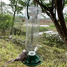 Outdoor Bird Feeder/Feeder, Garden Plastic Bottle Hanging Bird Feeder, "[DIY Transformation Tool] Empty Bottle Transformed Into Bird Feeder! Hang On The Balcony/Garden, Automatically Dispense Food, Wild Birds Will Come To Feed!" - Green Disc Bird Feeder - View 3