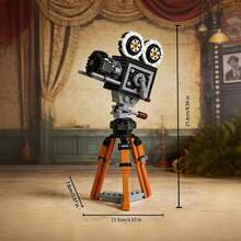 Vintage Camera Shaped Building Block Set, Creative Micro Bead Camera DIY Assembly Model, Suitable For Adults And Teenagers, High Difficulty Building Blocks, Helpful For Concentration, Brain Exercise And Stress Relief, Elegant Decor For Desk, Studio Or Living Space, Ideal Gift For Photography Enthusiasts - Multicolor - View 11