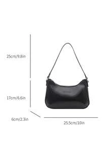Elegant, Stylish, Fashionable, High-End And Sophisticated Women's Single-Shoulder Bag From 2026. New Model. Simple And Versatile, With An Elegant Appearance. - Black - View 12