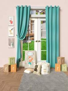 Juego de barras de cortina negras de 5/8 pulgadas, de uso pesado para dormitorio, con soportes, regalo de cumpleaños/graduación - Negro - Ver 11