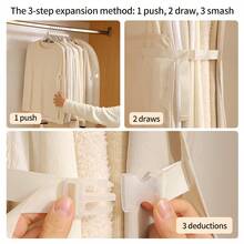 1Pc Hanging Clothes Compression Organizer With Dust Cover, Compression Board Storage Bag For Coat & Down Jacket, Space-Saving Wardrobe Organizer For Home Use - Multicolor - View 8