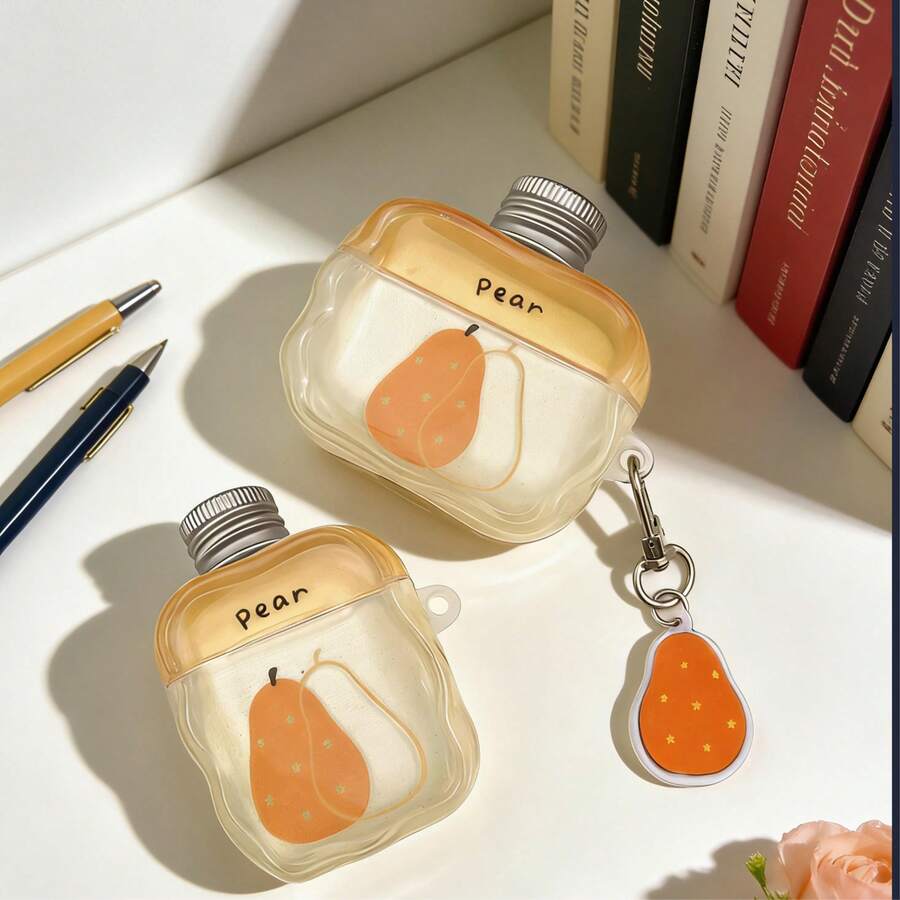 Creative 3D Apple Wireless Earphone Anti-Fall Protective Case Suitable Compatible With Apple Wireless Earphone Case, Scratch-Resistant And Shockproof - Clear - View 1