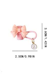 一套包含草帽和杯套，草帽采用可爱的蝴蝶结设计，印有A-Z字母（不含Q/U/X），配有可重复使用的硅胶防尘杯套和吸管塞，是厨房/圣诞礼物的理想之选。 - 彩色 - 查看 10