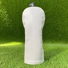 Golf Club Protective Cover, Minimalist White, Scratch And Impact Resistant, Detailed Craftsmanship, Fits Most Club Models, Practical Golf Accessory - White - View 5