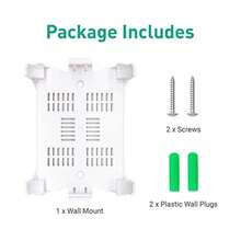 GL.iNet - Soporte de pared para enrutador WiFi con tornillos compatible con GL-A1300 Slate Plus GL-SFT1200 (opal) GL-MT1300 (Beryl) soporte para dispositivo de red fácil de instalar (blanco) - Jardín blanco/opulento - Ver 3