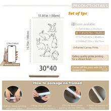 1pc Paintings Canvas Wall Art - Spring Art, Easter Decor, Bohemian Easter Art, Floral Art, Neutral Color Wall Decor, Floral Art - Baby Goods – Framed Nursery Wall Art Perfect Fit For Playroom Decor Nursery Decor, Childcare Room Decor, Preschool Decor, Boy's Room Decor Girl's Bedroom Decor Kids' Room Decor Easter Wall Decor, Nursery Spring Decor, Easter Children's Room Posters, Spring Decor Posters - Multicolor - View 59