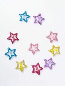20pcs Cute & Sweet Shiny BB Hair Clips, Versatile Daily Wear For Girls - Multicolor - View 7