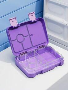 Yocity 1pc Solid Color Or Printed Detachable Bento Box, Lunch Box, Divided Lunch Box, Suitable For Picnic, Cafeteria, Kitchen Organization, Kitchen Accessories, Suitable For Work And Travel (Stickers Sold Separately) - Multicolor - View 17
