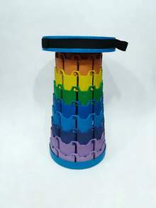 1个便携式可伸缩折叠凳，高度自由调节，多功能设计，配有提手和肩带，适合室内外活动，如徒步、旅行、排队、露营、钓鱼等，是理想的居家必备品和节日礼物。 - 彩色 - 查看 13