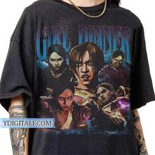 Vintage 90s Graphic Style Sevika Arcane T-Shirt, Sevika Arcane  Tee, Sevika Arcane LOL Merchandise Gifts For Men And Women - 黑色 - 查看 1