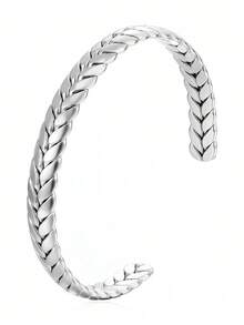 HOBV 女士精致金条手镯，简约纤细，18K镀金，手工制作，极简主义珠宝 - 麥穗 - 查看 15