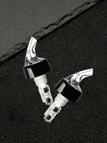 1pc 30/45ml Automatic Measuring Bottle Pourers+5 Small Black Hats, Quick Shot Spirit Measure Pourers, Drinks Wine Cocktail Dispensers, Western Wine Spout, Wine Pourer, Home Bar Supplies, Home Bar Tools, Alcohol Measuring Bottle Dispenser, Newly Designed, Suitable For Most Standard Wine Bottles - Multicolor - View 4