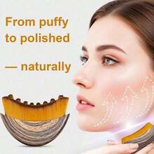 2Pcs Facial Skincare Massage Set-Lymphatic Contour Facial Brush,Stainless Steel Heart-Shaped Gua Sha Board,Dry Facial Brush, A Lymphatic Drainage Massager For Face, Chin, And Jaw Shaping,Stainless Steel Facial Scraping Tool - Multicolor - View 7