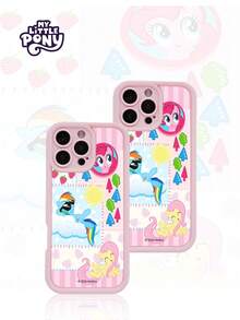 MY LITTLE PONY 1个官方卡通少女手机壳，兼容 17、17 Air、17 Pro、17 Pro Max、11、12、13、14、15、16 Pro、16 Pro Max、14 Plus、15 Plus、16 Plus、15 Pro Max、16 Pro、16 Pro Max、XR、XS Max、X - 粉色 - 查看 1