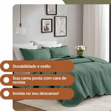 Prime Palazzo Luxury 3-Piece Double Bedspread Set With Ultrasonic Quilting - 綠色 - 查看 7