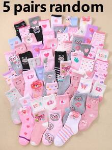 20 đôi tất trẻ em cao đến bắp chân, tất trẻ em với nơ, trái tim, thỏ dễ thương, sọc, chấm bi, họa tiết hoa và thêu, thích hợp cho bé gái mặc hàng ngày, phù hợp cho bé từ 1-16 tuổi, dùng được cả bốn mùa, thoáng khí, mềm mại và thoải mái, giao hàng ngẫu nhiên về màu sắc và kiểu dáng. - Nhiều màu - Xem 19
