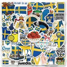 62 Pcs Swedish Stickers - Perfect For Decorating Your Phone, Water Bottles, Scrapbook, Journaling, Car, Laptop & More! A Vibrant And Aesthetically Graffiti Set - Random Style - View 1