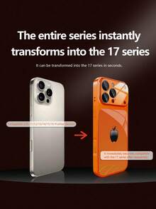 1 件装奢华钢化玻璃手机壳，采用不对称网格和渐变苹果图案，金属喷漆全覆盖高端防震保护壳，兼容 17/17Pro/17ProMax/17Air/16/16Pro/16ProMax/16Plus/15/15Plus/15Pro/15ProMax/14/14Plus/14Pro/14ProMax/13/13Pro/13ProMax/12/12Pro/12ProMax/11/11ProMax - 彩色 - 查看 2