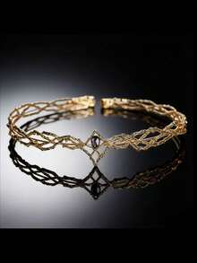 1/2件套闪亮波西米亚公主皇冠套装，镶嵌钻石，优雅迷人，适合派对和节日佩戴 - 彩色 - 查看 4