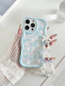 Cream Textured Painted Protective Phone Case With Chain, Compatible With IPhone 14, 14 Pro, 14 Pro Max, 13, 13 Pro, 13 Pro Max, 11, 11 Pro Max, 12, 12 Pro, 12 Pro Max, XR, XS, 15, 15 Pro, 15 Pro Max, 16, 16 Pro, 16 Pro Max, 17, 17 Pro, 17 Air, 17 Pro Max, Advanced Anti-Drop Phone Case - Multicolor - View 4