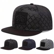 1pc Men's CA Letter Embroidered Snapback Hat, Casual Baseball Cap, Street Hip Hop Fashion, Suitable For Spring, Autumn, Travel, Beach - Multicolor - View 1