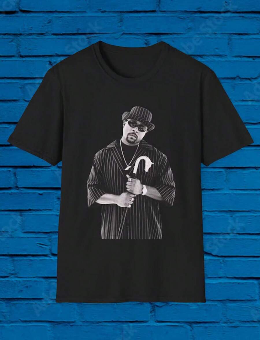 Nate Shirt_ Big Homie. Kurupt, Warren G, Dillinger, Dj Yella, Suge, Compton, Long Beach, South Central, Blood, Blue Rag - Black - View 1