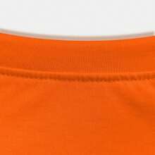 Women'S Plus Size Casual Stylish Print T - Shirt - Round Neck, Fashionable Ladies Clothing, Lightweight & Breathable, Summer Vacation Clothing Women'S Plus Size T - Shirt - 珊瑚橙 - 查看 3