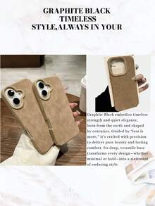 1 pieza Funda de teléfono con patrón de vid floral transparente negro, con protección de airbag en las 4 esquinas, resistente a golpes y caídas, regalo ideal para novia o uso personal, compatible con iPhone 17/16/15/14/13/12/11/XSMAX/XS/X y Galaxy S25/S24/S23/S22 - Marrón - Ver 3