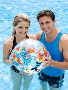 1pc Large Inflatable Beach Ball, Water Game Ball For Beach Party, Pool Party And Gathering - Inflatable Water Balloon - View 5