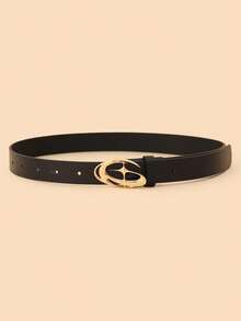 1pc Women's New Fashion Star Buckle Waist Belt, High-End PU Pants Belt For Jeans, Dresses, Student Waistband - Star - View 7