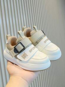 1双儿童透气休闲鞋，春秋季儿童运动鞋，轻便幼儿鞋，男女通用 - 卡其色 - 查看 1