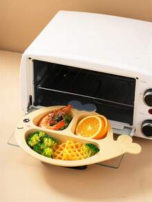 Dolphin Divided Plate, Cartoon Cute Sectioned Dinnerware, Anti-Slip PP - Multicolor - View 8