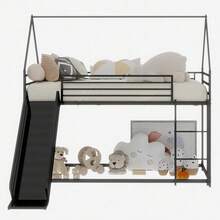 Kids Bed Frames, Headboards & Footboards - Black + Iron + Bedroom - View 8