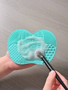 35 PCS Professional Makeup Brush Set, Makeup Tools With Soft Brush Bristles, Includes Makeup Sponge, Powder Puff, Silicone Makeup Brush Cleaning Mat, Foundation Brush, Eye Shadow Brush, Blending Brush, Eyebrow Brush - Green - View 8