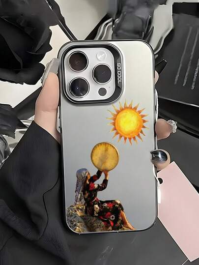 The New Series Of Creative And Fashionable IMD Laser Phone Cases ,Kurdish Traditional Woman Playing Daf Drum & Sun Patterns, Classic Hybrid Phone Cases With Shock Resistance And Anti Slip, Compatible With Iphone 17/17Air/17Pro/17ProMax, 16/16Plus/16ProMax, 15.14, 13, 12, 11 Series, Suitable For Galaxy S22, S23, S24, S25 PLUS ULTRA Series, Easter Gift, Christmas/Halloween Decoration/Birthday Gift, Couple .Girlfriend, Boyfriend, Friend Or Yourself