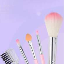 15/16/22件套可爱小马主题儿童化妆玩具套装，逼真公主化妆玩具带收纳盒，女孩角色扮演游戏 - 彩色 - 查看 5