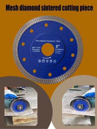 3cm Wide Sand Saw Blade, Brazing With Sand That Does Not Fall Off, Ceramic Tile Chamfering And Cutting, Stone Polishing, Available In Three Sizes Of 125mm, 115mm, And 100mm, Suitable For A Wide Range Of Scenarios