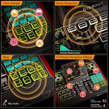 tenlamp Live Streaming Sound Card & Condenser Microphone Kit, 4.5-Inch LCD HD Screen Podcast Audio Mixer With ENC Noise Cancellation, 3 Preset Reverb Modes, Multi-Device Live Support, Voice Changer, Plug And Play For PC Phone, Ideal For Podcasting, Gaming, Studio Recording, Content Creation - 黑色 - 查看 5